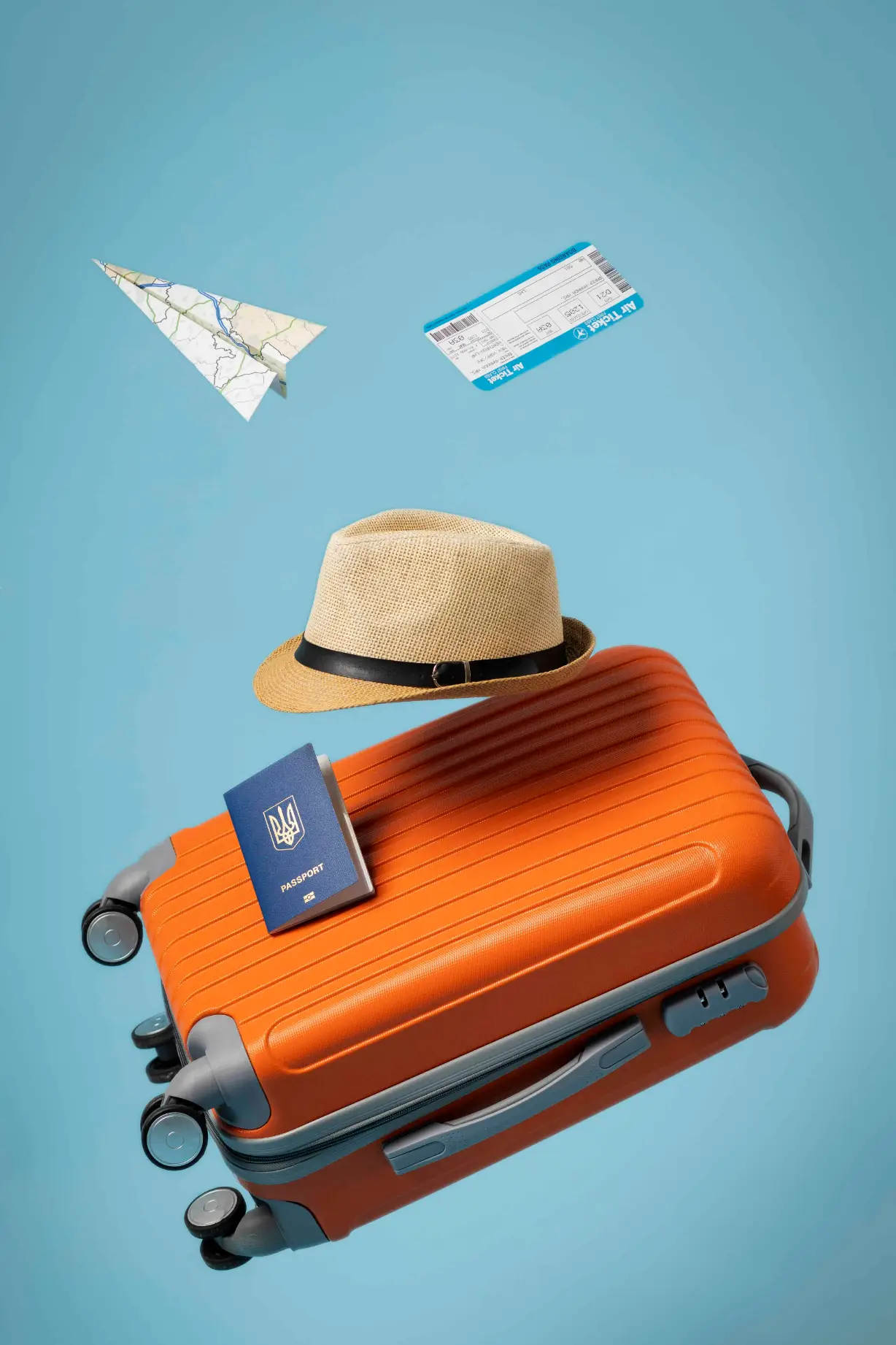An image of a travelling luggage